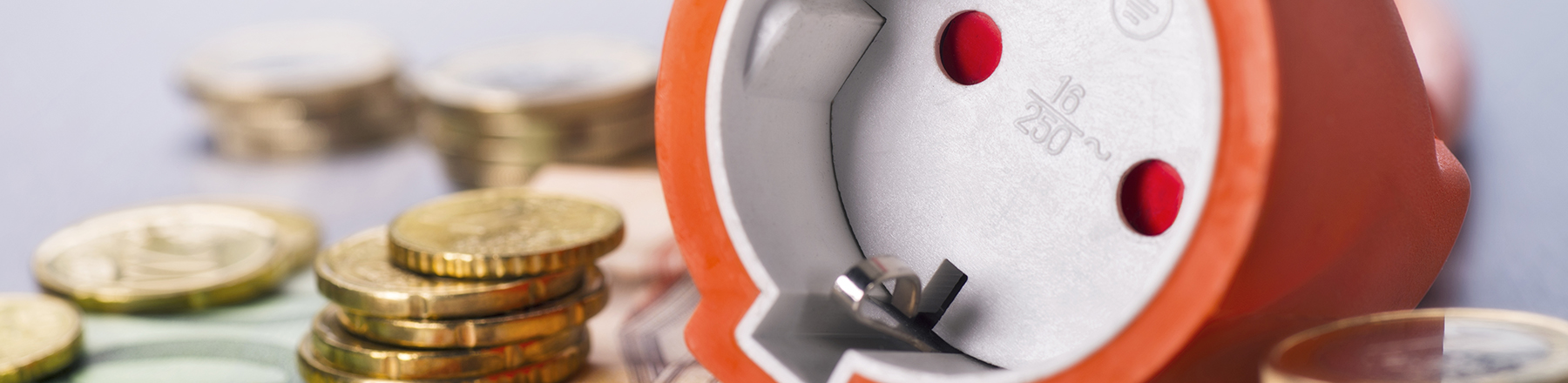 money coins and power point